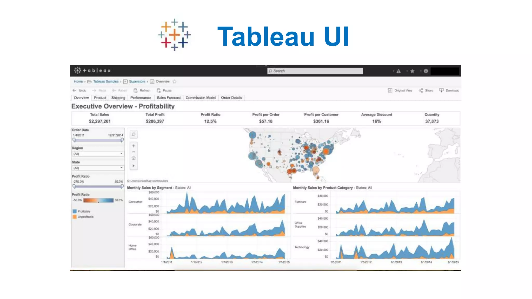Tableau UI
 