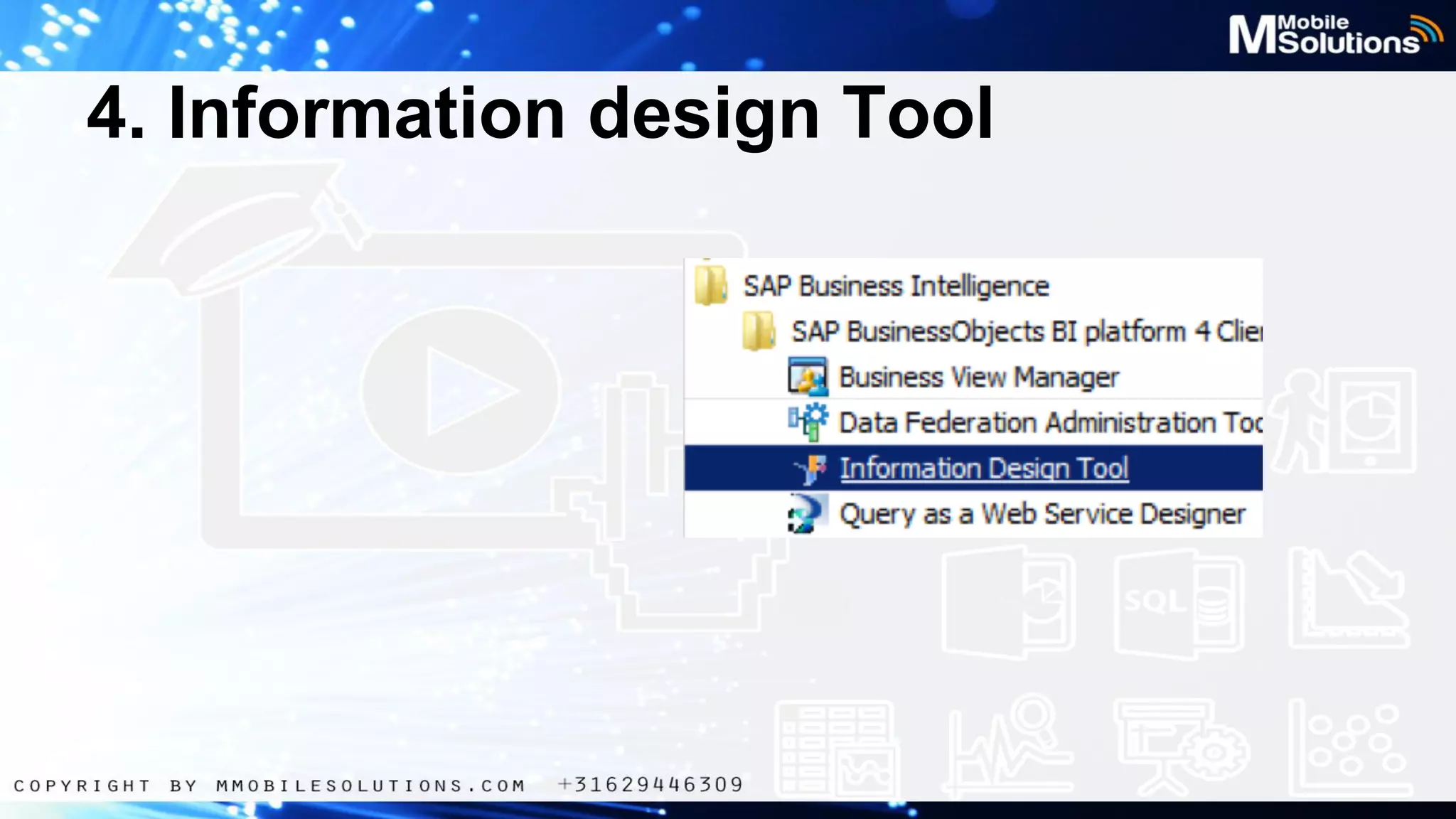 4. Information design Tool

 