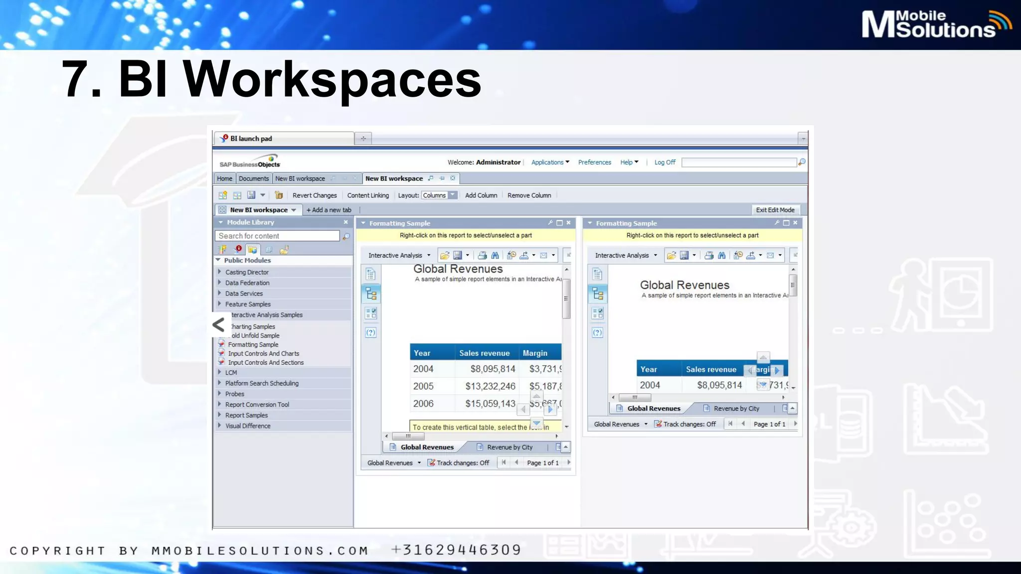 7. BI Workspaces

 