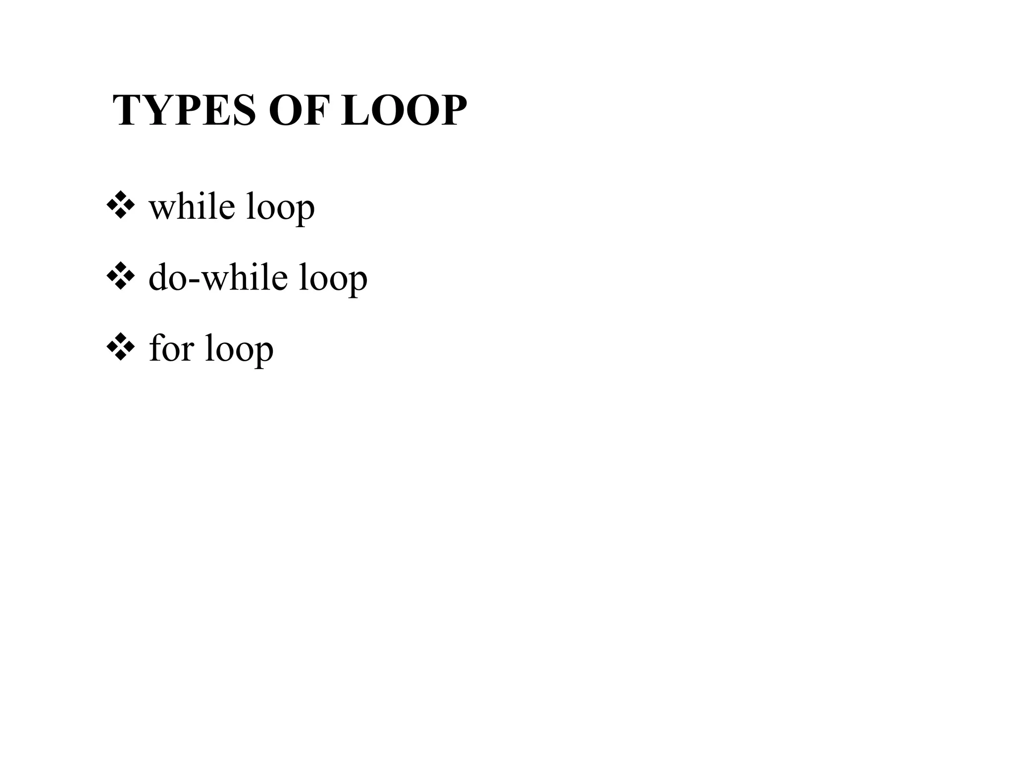 Loops in C Programming Language | PPTX | Programming Languages | Computing