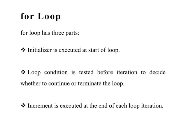 Loops in C Programming Language | PPT