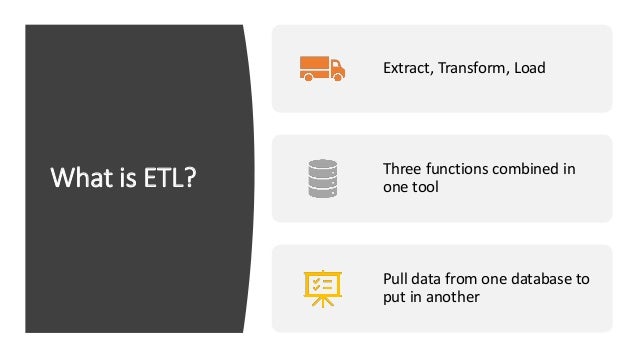 Etl processes and scheduled automated processe - juluark