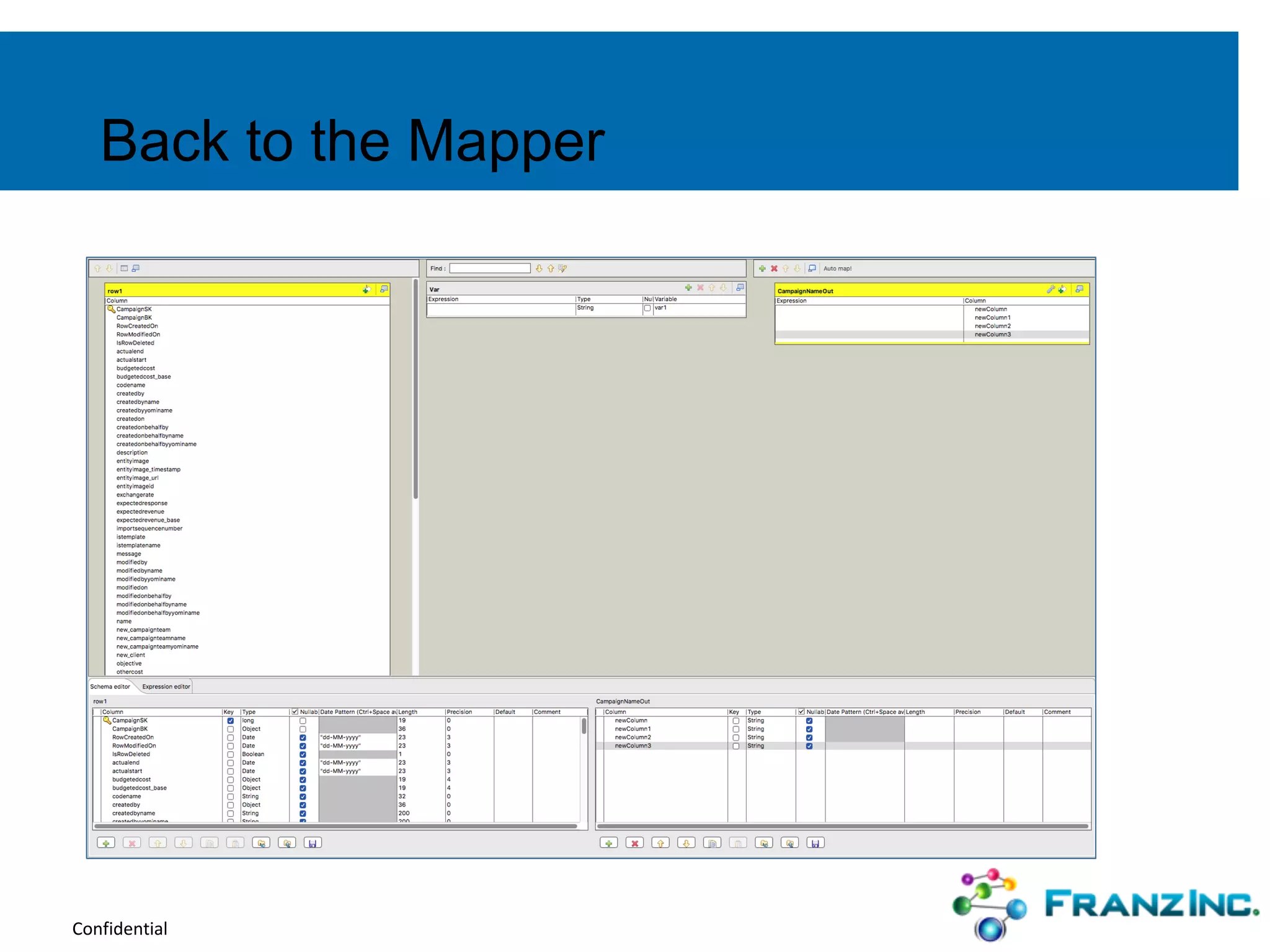 Confidential
Back to the Mapper
 