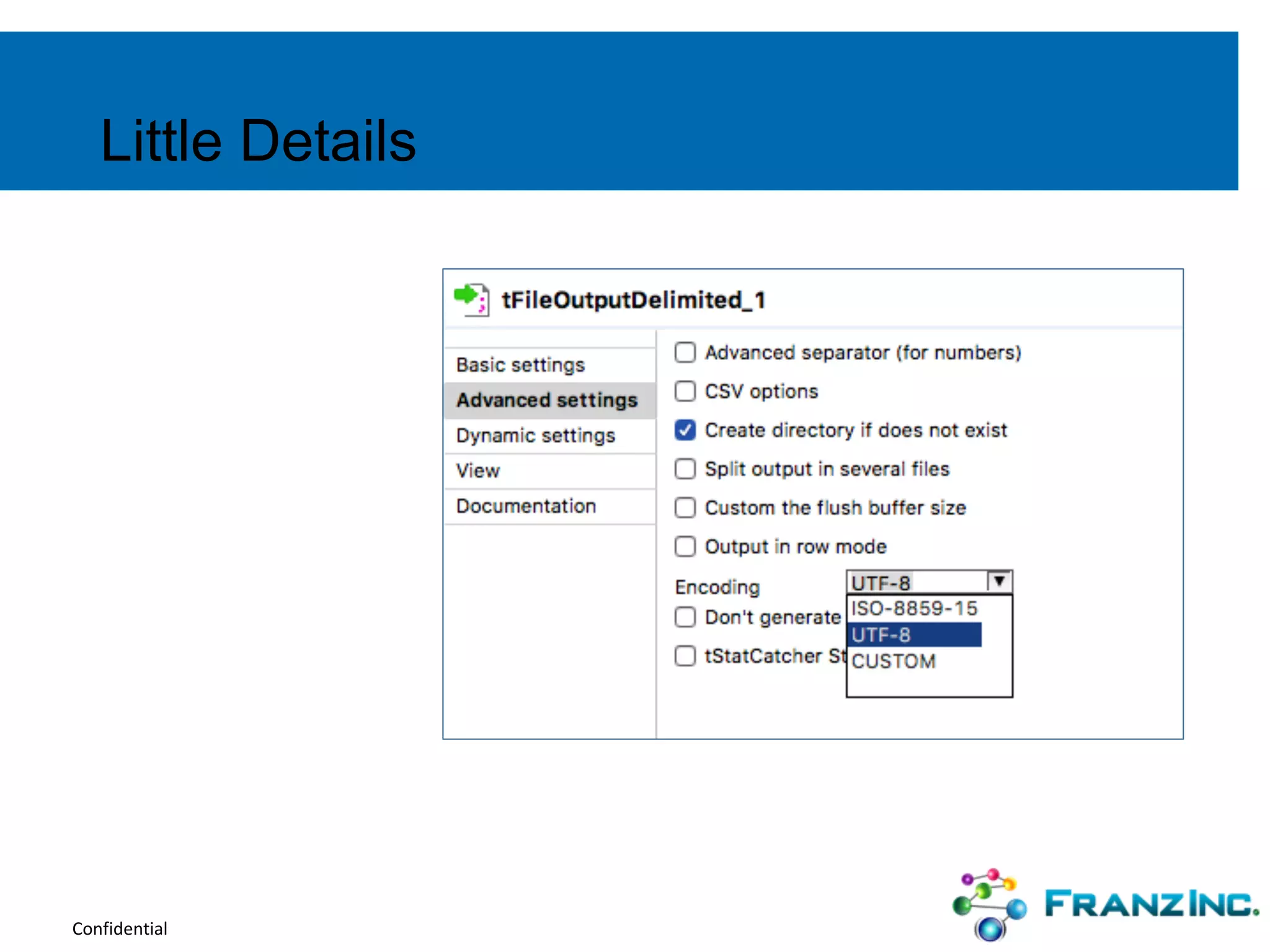 Confidential
Little Details
 