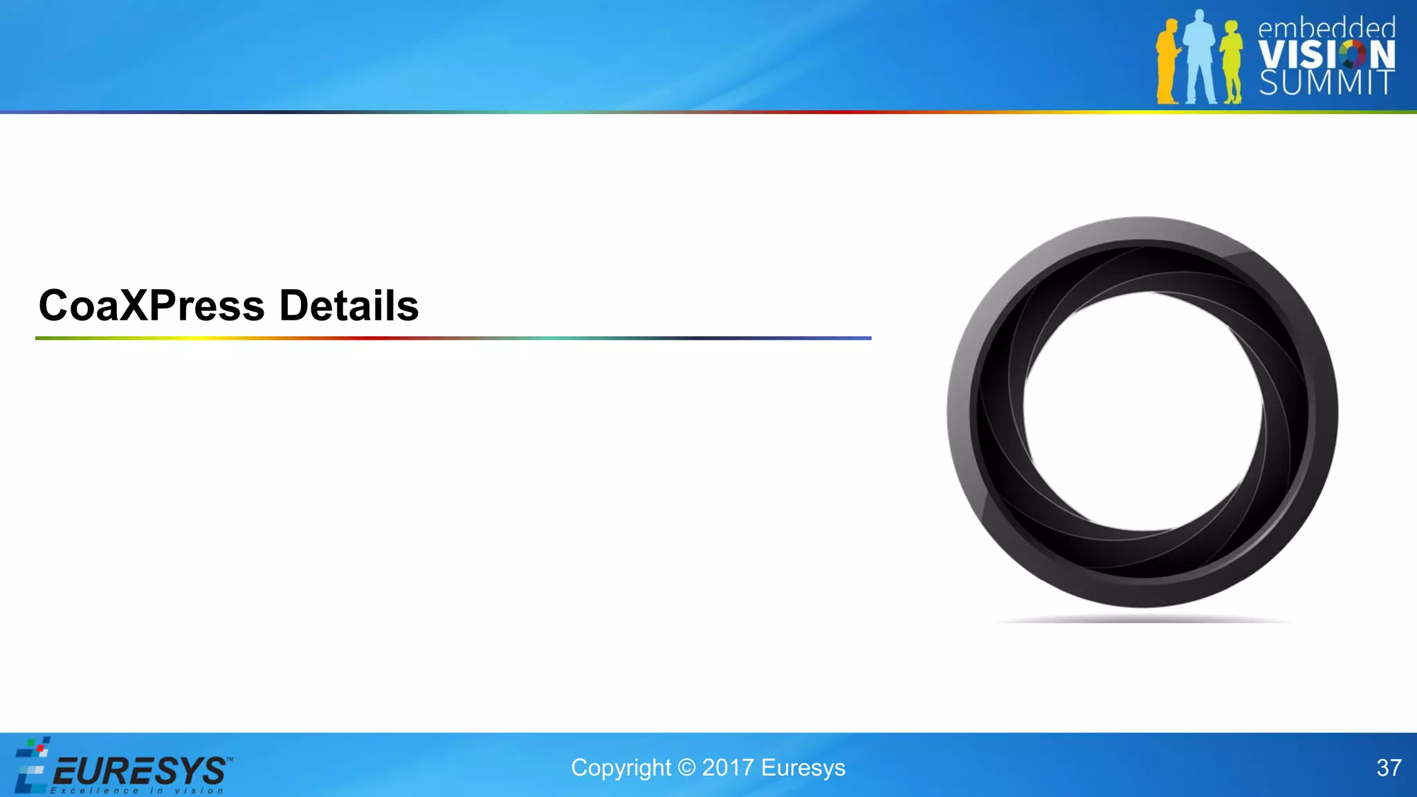 Copyright © 2017 Euresys 37
CoaXPress Details
 