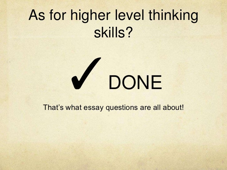 Essay on assessment