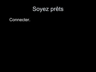 Soyez prêts Connecter.  