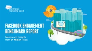 SOCIAL ENGAGEMENT 
BENCHMARK REPORT 
Metrics from 2+ Million Facebook* Posts 
Sent Through Our Platform 
*All trademarks, service marks, and trade names are the property of their respective owners. 
 