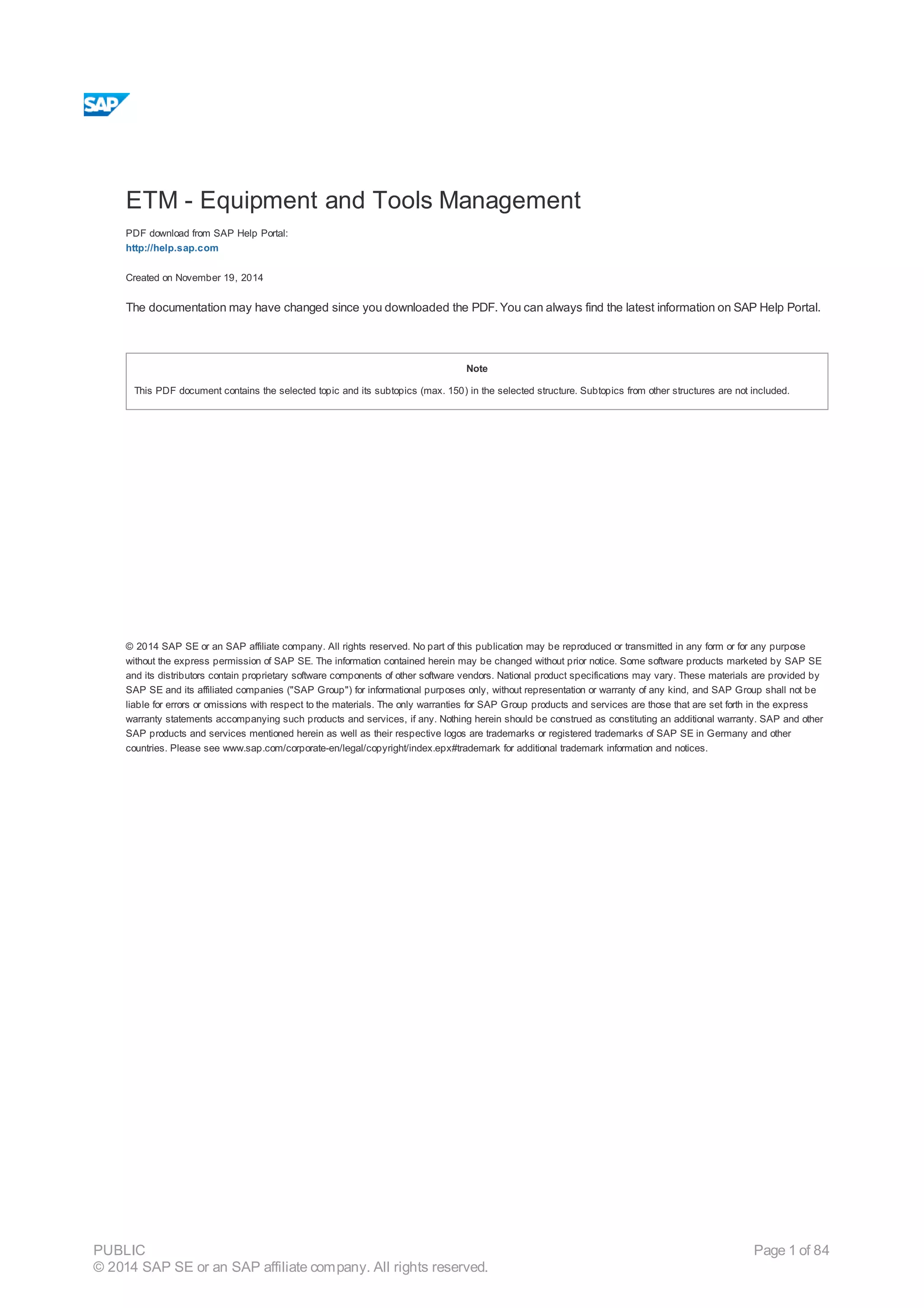 Etm equipment and_tools management | PDF