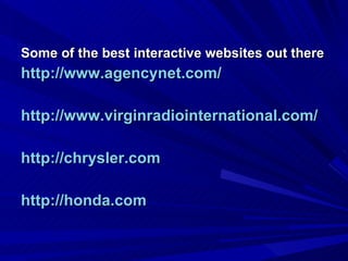Agencynet 1 Interactive Marketing | PPT