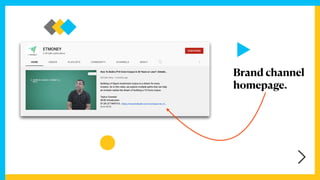 Brand channel
homepage.
 
