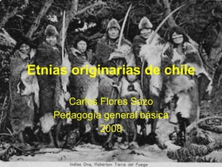Etnias originarias de chile Carlos Flores Sazo Pedagogía general básica 2008 