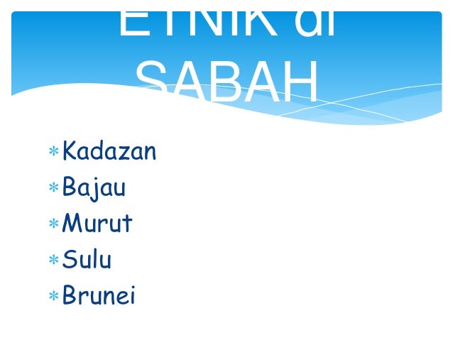 Etnik Sabah