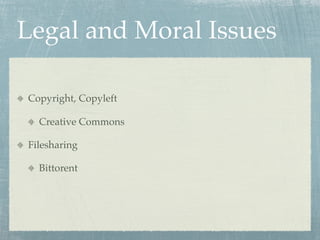 E-Tools for Personal Publishing