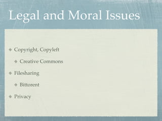 E-Tools for Personal Publishing