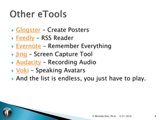 E tools for Educators | PDF