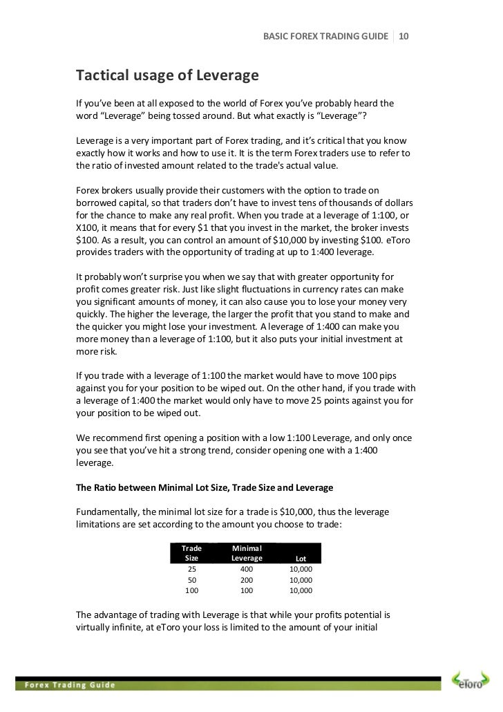 What is leverage in forex terms