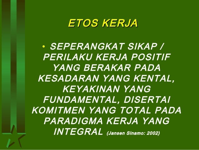 Etos Kerja Ppt - Learning Docs