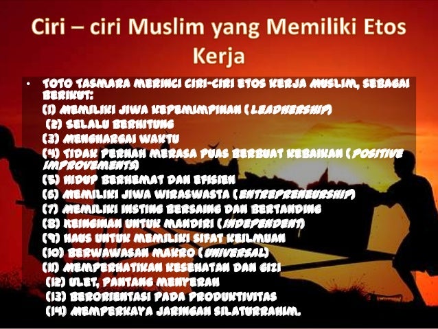 Etos Kerja dalam Islam (full)