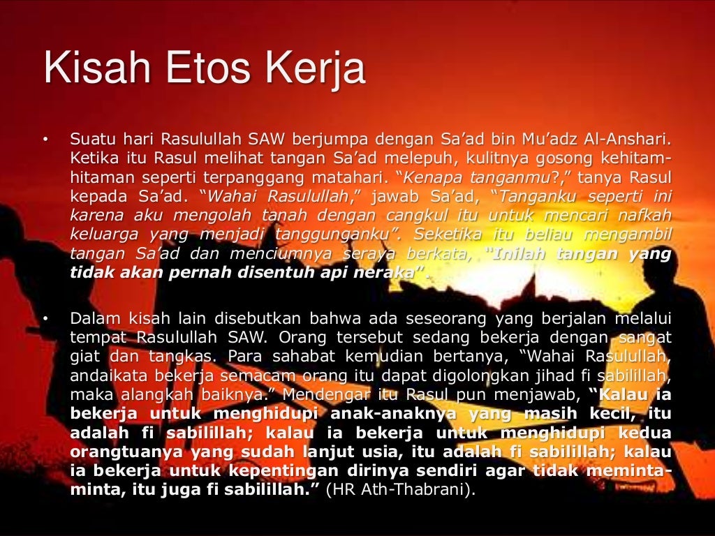 Etos Kerja dalam Islam (full)