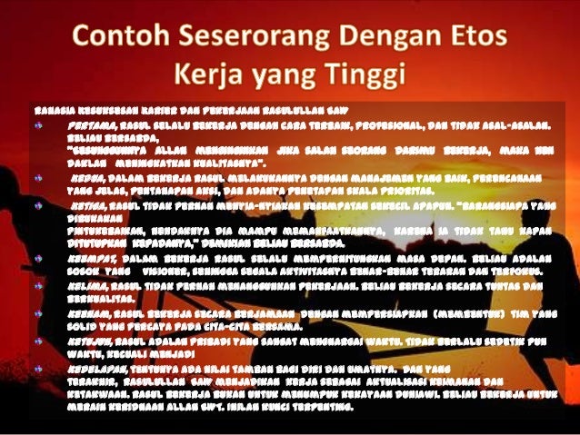 Contoh Etos Kerja Dalam Kehidupan Sehari Hari Info Seputar Kerjaan