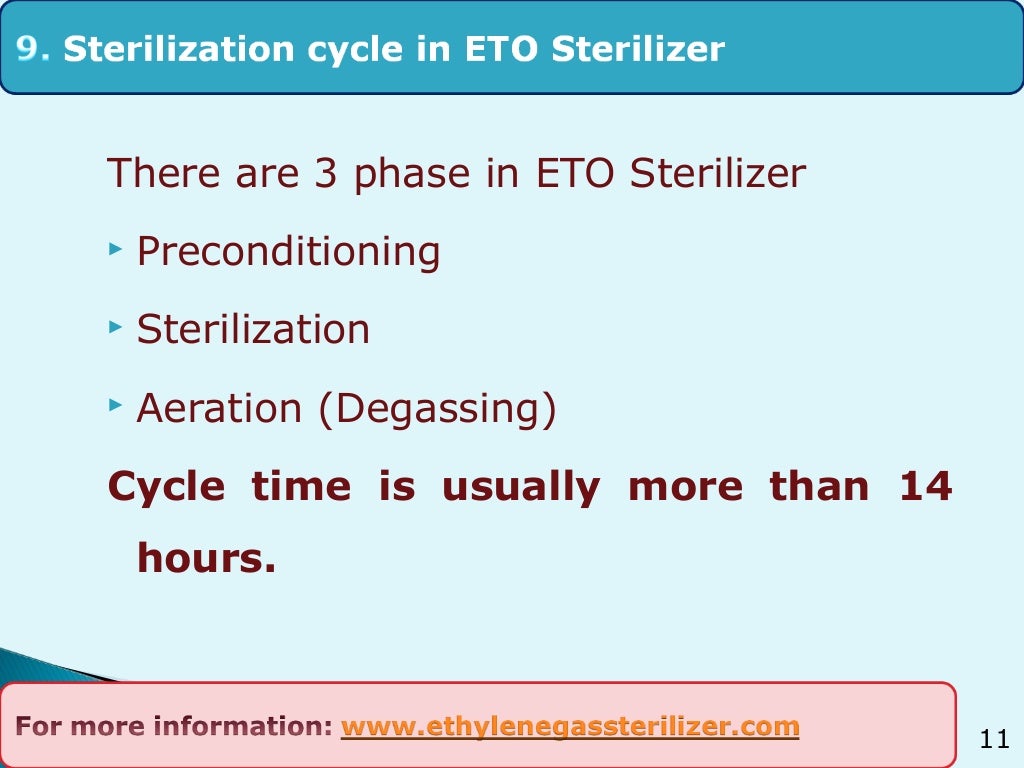 ETO Sterilizer And Sterilization process