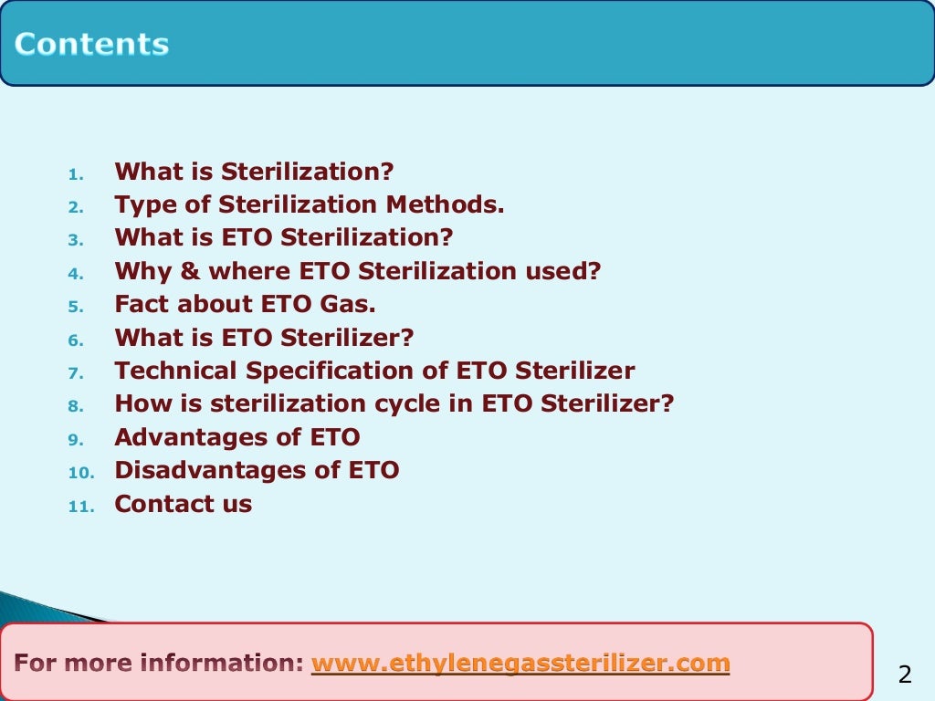 ETO Sterilizer And Sterilization process