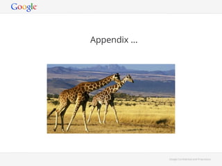 Google Con!dential and Proprietary 
Appendix ... 
 