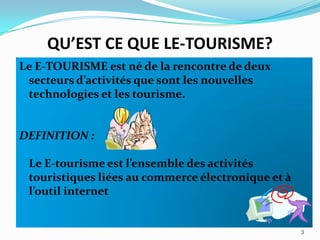Les acteurs du E-tourisme.2- ETAT DES LIEUXLe marché du secteur,