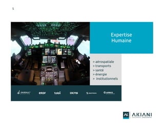 5
Expertise
Humaine
> aérospatiale
> transports
> santé
> énergie
> institutionnels