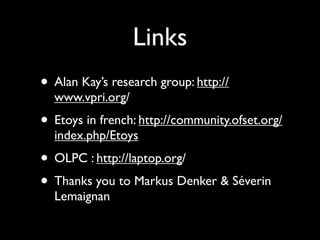 An instrument whose music is ideas