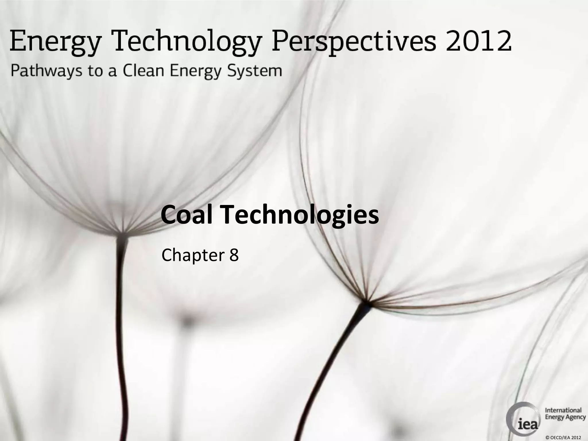 Coal Technologies
Chapter 8




                    © OECD/IEA 2012
 