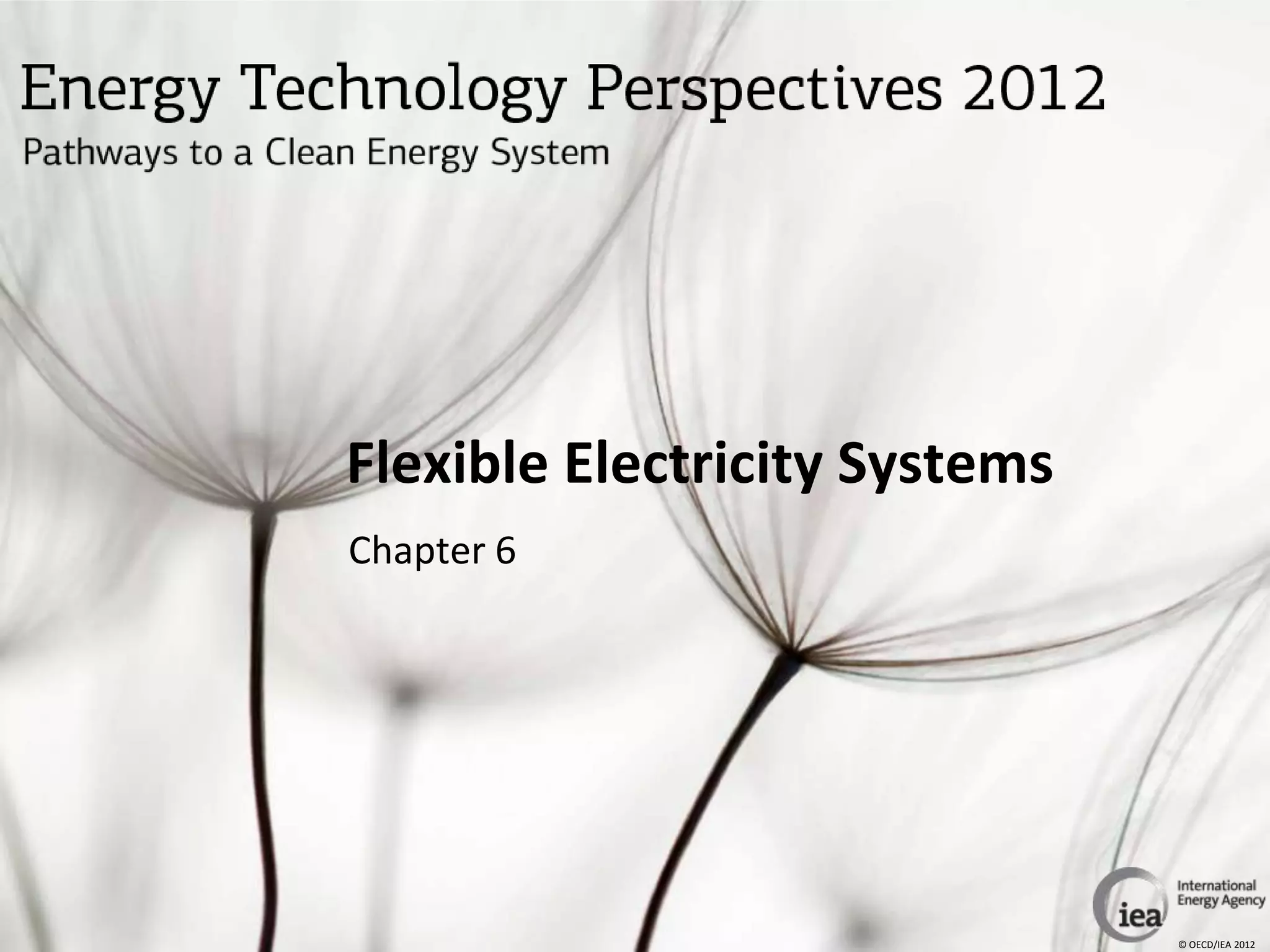 Flexible Electricity Systems
Chapter 6




                               © OECD/IEA 2012
 