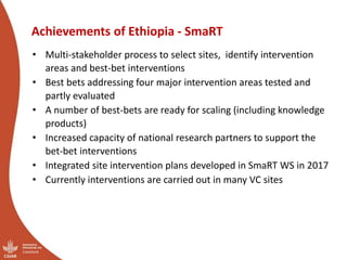Introducing the proposed Ethiopia Small Ruminant Value Chain Transformation (SmaRT) project, 2019-2021
