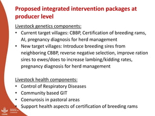 Introducing the proposed Ethiopia Small Ruminant Value Chain Transformation (SmaRT) project, 2019-2021