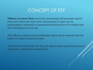 PPT FOR EFFLUENT TREATMENT PLANT WITH MBBR TECHNOLOGY | PPTX