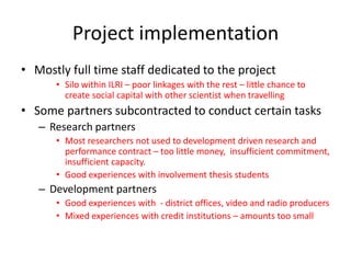 IPMS—Some reflections