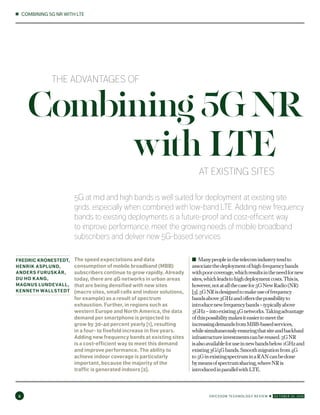 Ericsson Technology Review: The advantages of combining 5G NR with LTE