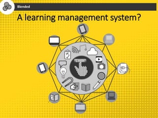 A range of modes for delivery
 