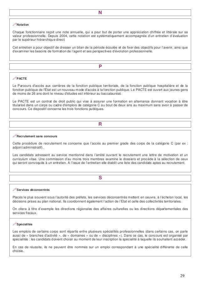 Lettre De Motivation Avancement De Grade Fonction Publique