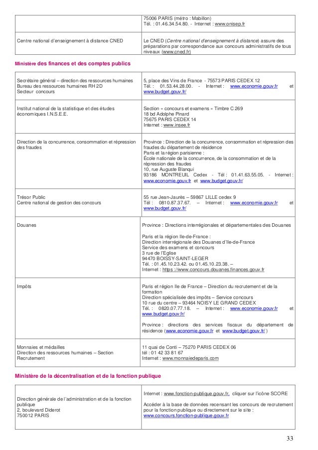 Etre recruté dans la fonction publique, 2015