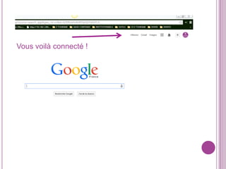 Vous voilà connecté !

 