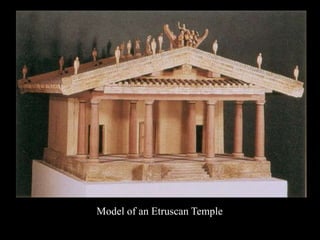 Model of an Etruscan Temple
 