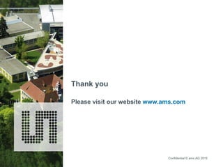 Confidential © ams AG 2015
Thank you
Please visit our website www.ams.com
 