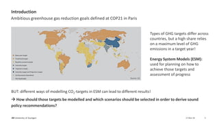 Impacts of scenario definitions on CO2 mitigation cost in energy system models