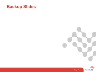 Page
Backup Slides
17
 