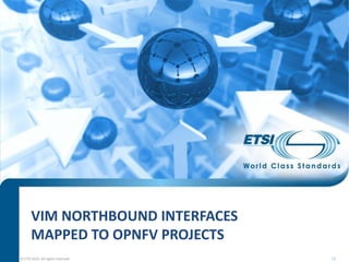 Summit 16: ETSI NFV Interface and Architecture Overview | PDF