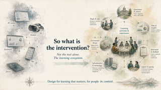 From tool debates to learning ecosystem design - The ETSIS framework