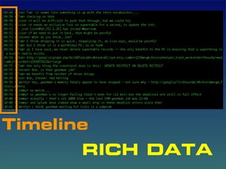 Timeline
       RICH DATA
 