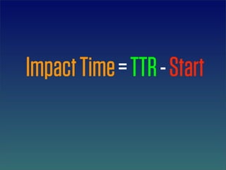 Impact Time = TTR - Start
 
